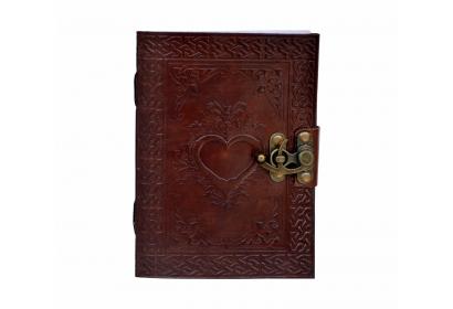 Celtic Heart Handmade Book Of Shadows Wicca Leather Bound LOVE Journal Pagan Vintage Look Dairy